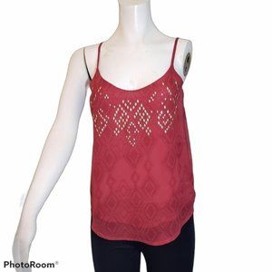 Mudd Summer Top Adjustable Straps Aztec Design